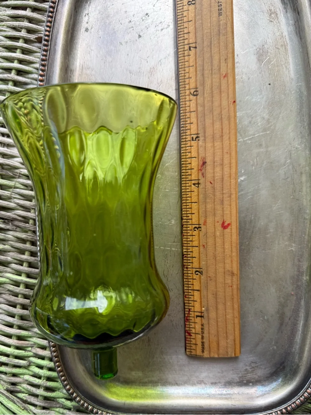 Vintage Glass Votive Candle Holders -Set of 3